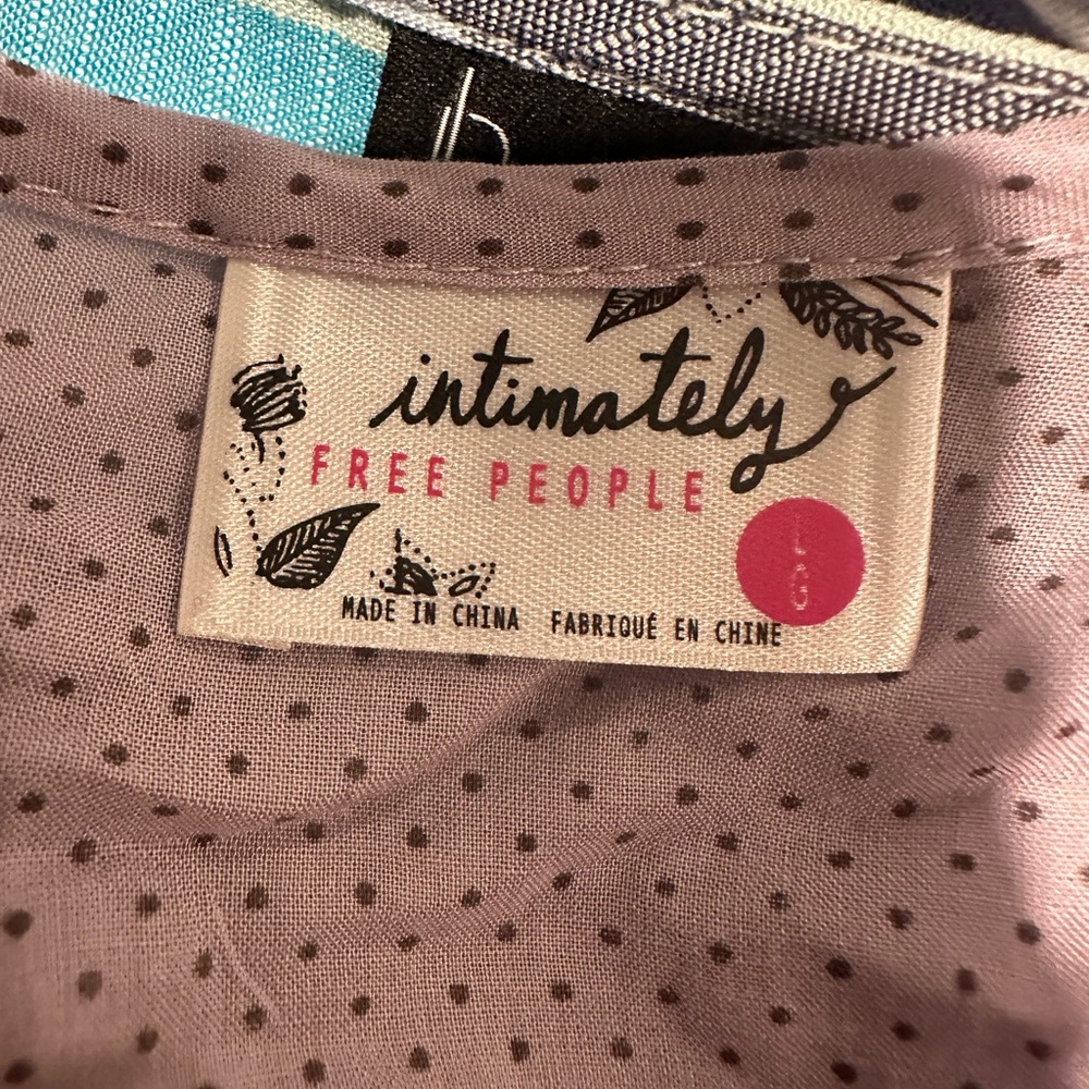 Free People Lavender Polka Dot Tunic - Picture 4 of 5